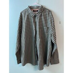 Ridgecut Shirt Men 2XL Toughwear Check Long Sleeve Roll Tab Sleeve